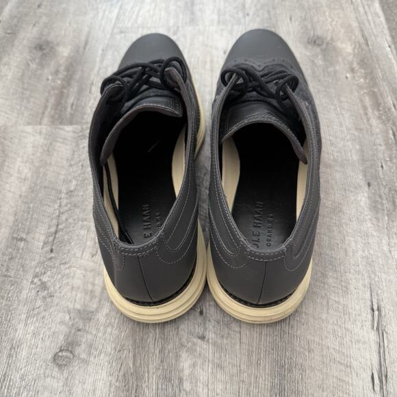 Cole Haan Original Grand.ØS Wingtip Oxfords Men Sz 11 GRAY Lace-Up Shoes C28861 main image 8